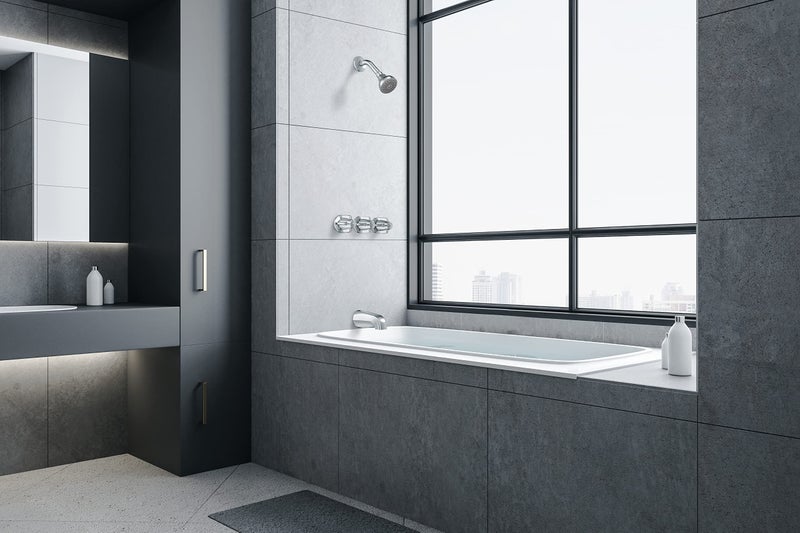 Central Brass 0968-Z Three Handle Tub & Shower Set in Chrome - Image 2